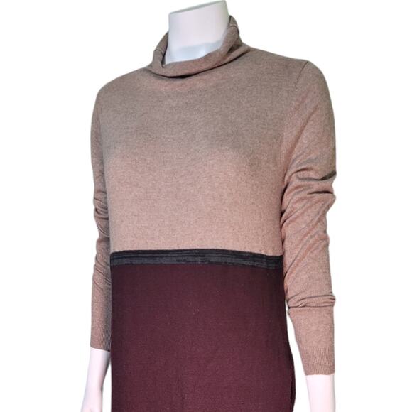 SWEETSALT Brown Rabbit Hair Blend Knit Long Sleeve Dress Sz Medium Modest Church - Picture 4 of 9